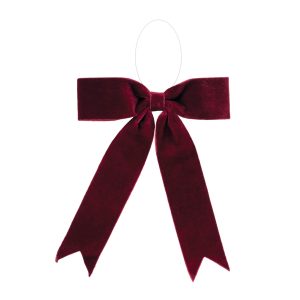 Bow Ornament (Set of 2) 13"W x 13"H Polyester