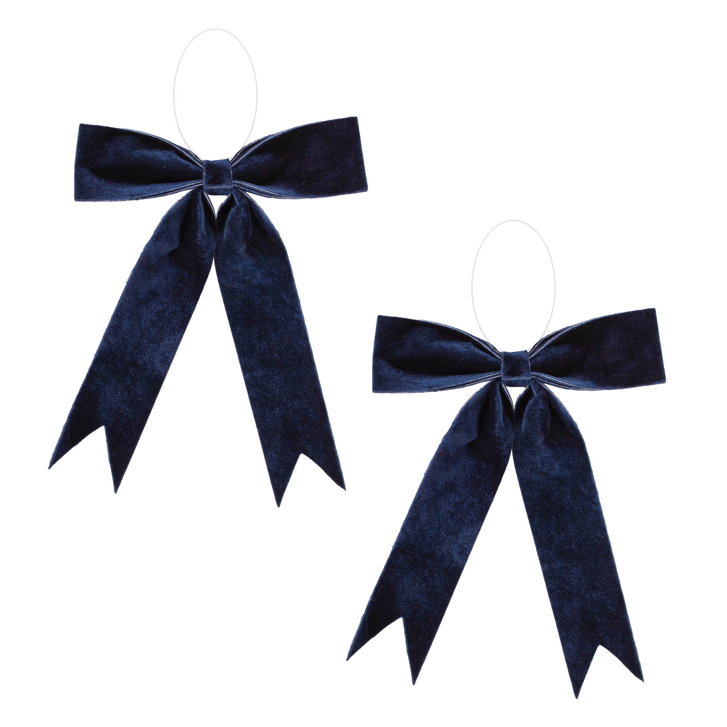 Bow Ornament (Set of 2) 13"W x 13"H Polyester - Image 2
