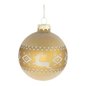 Ball Ornament (Set of 12) 3"D Glass
