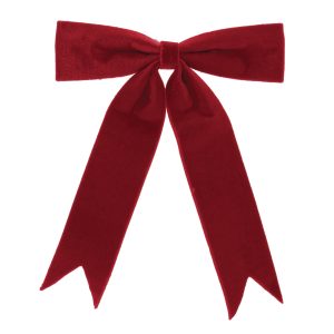 Bow Ornament (Set of 2) 13"W x 13"H Polyester