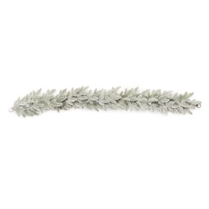 Flocked Pine Garland 72"L Plastic