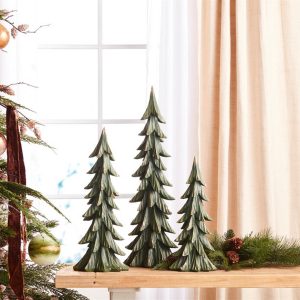 Tree (Set of 3) 14"H, 17.5"H, 23"H Resin