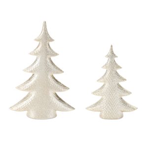 Tree (Set of 2) 10"H, 13.5"H Porcelain