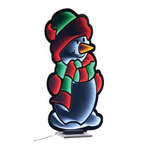 Snowman Ekkolight 47"H Acrylic UL Plug