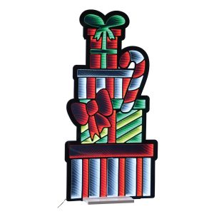 Package Stack and Candy Cane Ekkolight 47"H Acrylic UL Plug