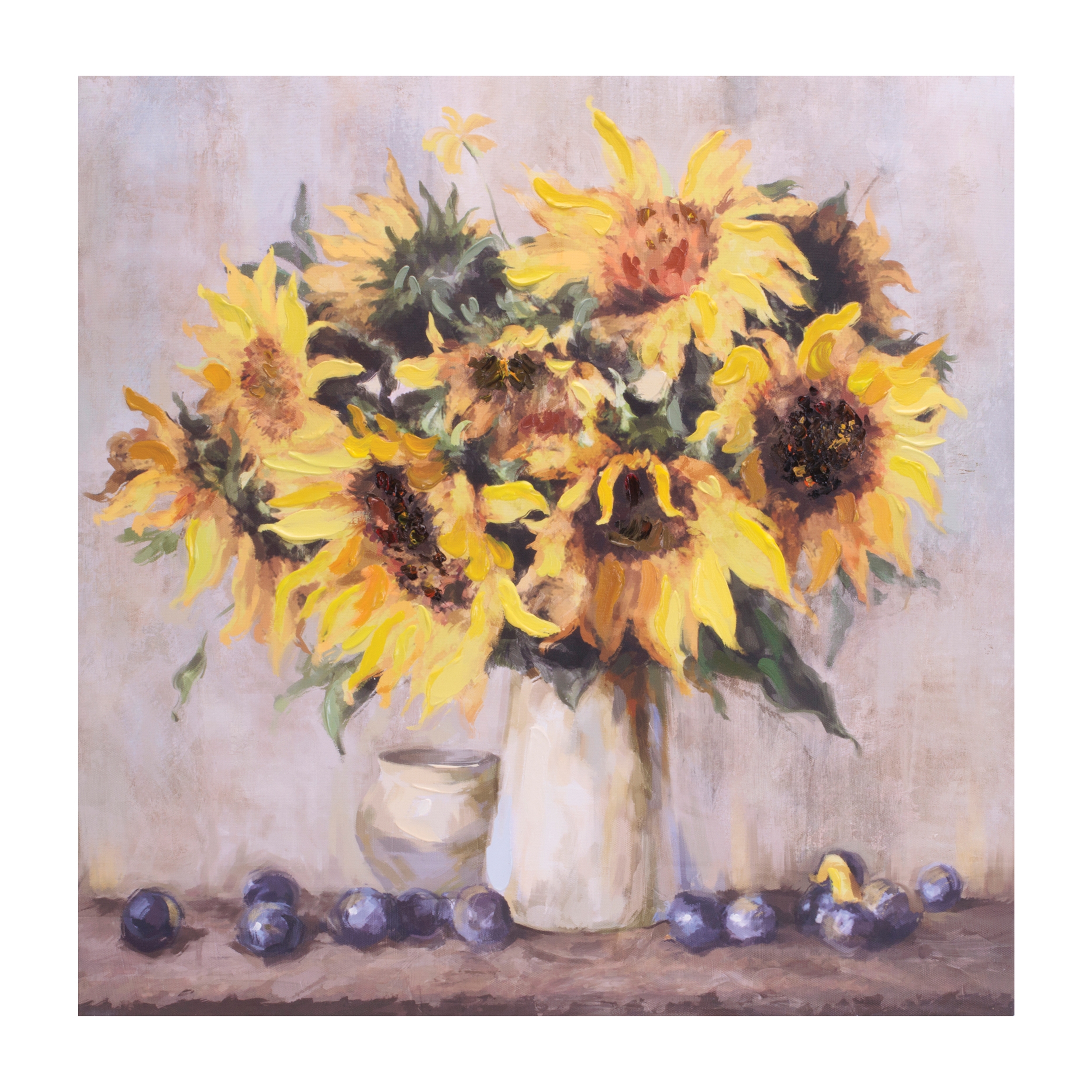 Sunflower Canvas (Set of 2) 23.5"SQ Canvas/MDF - Image 3