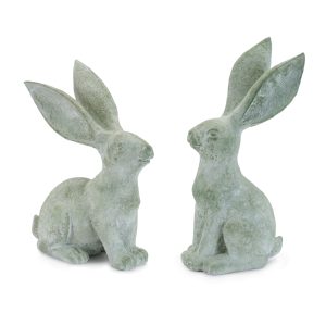 Rabbit (Set of 4) 10"H, 11.5"H Resin