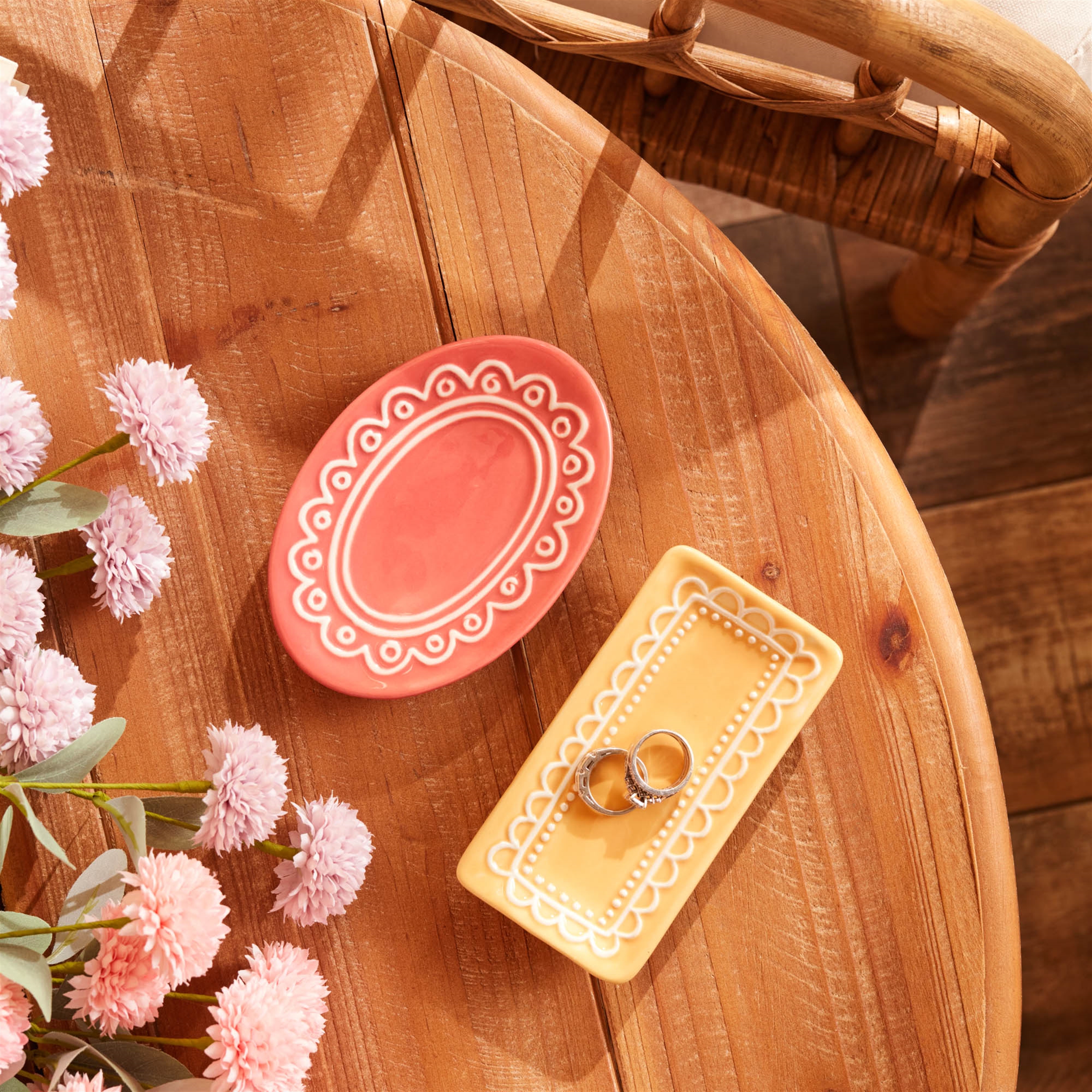 Trinket Dish (Set of 12) 6"L Ceramic - Image 2