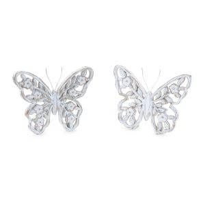 Butterfly (Set of 2) 5.5"H Resin