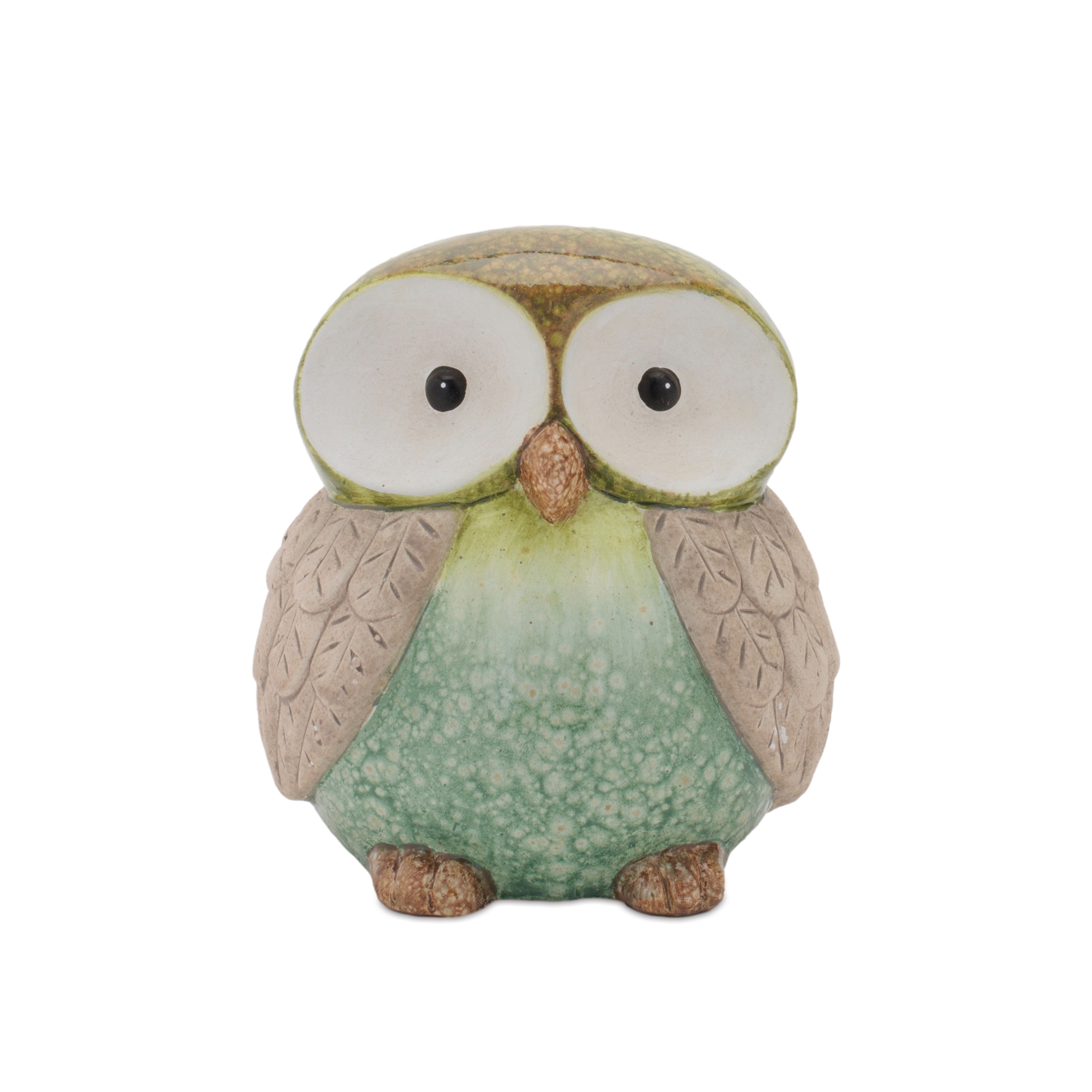 Owl (Set of 2) 6"H, 10"H Terra Cotta - Image 4