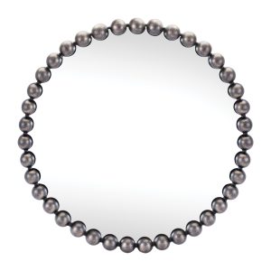 Wall Mirror 23.5"D Iron/Glass