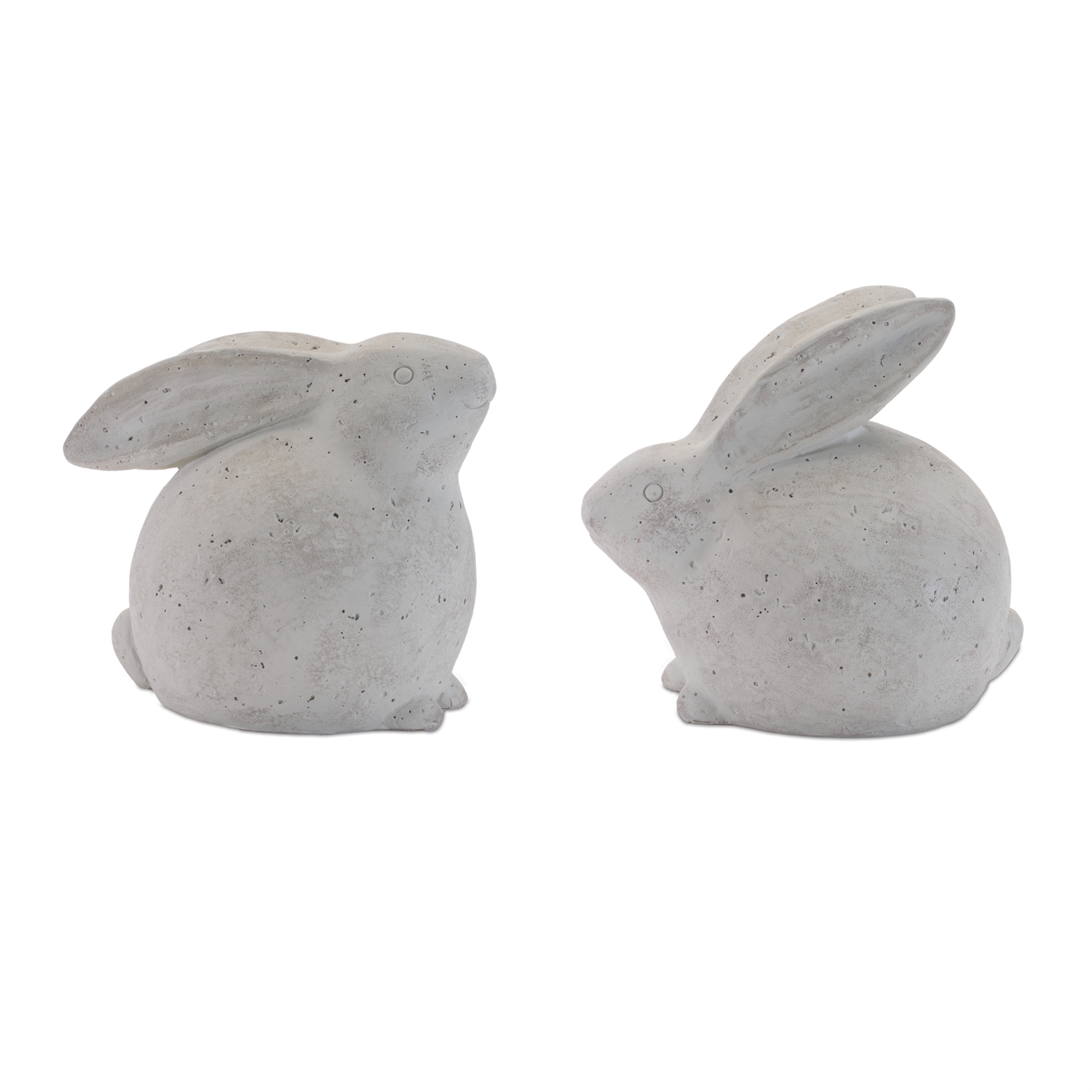 Rabbit (Set of 2) 5.25"H, 5.75"H Resin