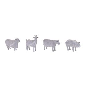 Farm Animal (Set of 4) 6"L x 4.5"H Resin