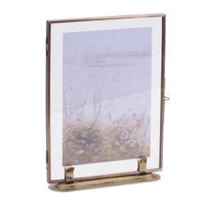 Frame w/Art 8"L x 6.25"H Copper/Iron/Glass