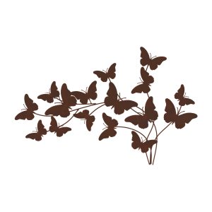 Butterfly Wall Art 28.75"L x 18"H Metal