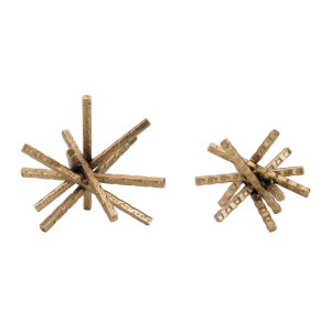 Decor Accent (Set of 4) 5"H, 6.5"H Iron