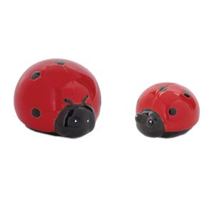 Lady Bug (Set of 24) 1.25"H, 1.75"H Stoneware