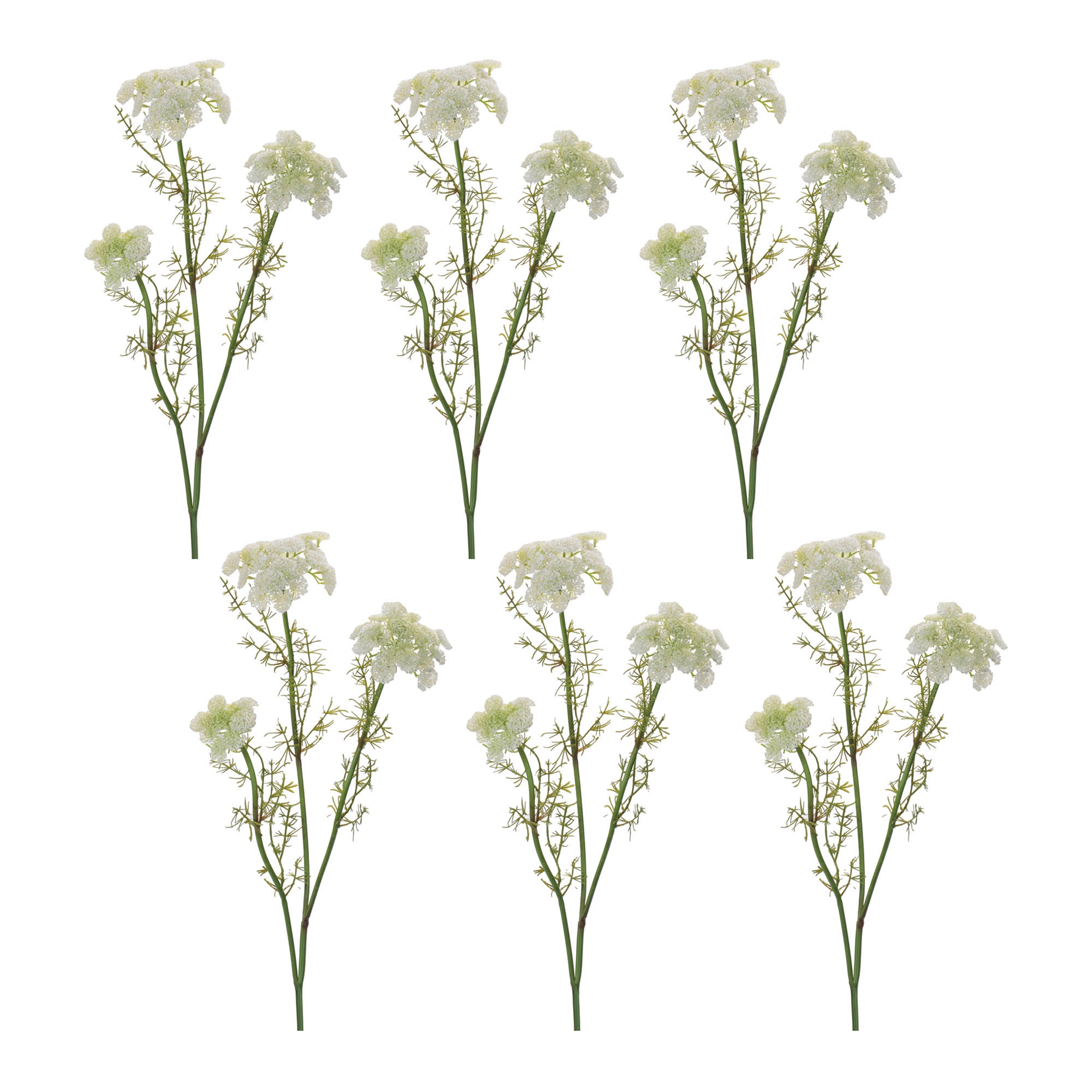 Queen Anne's Lace Spray (Set of 6) 29"H Plastic - Image 3