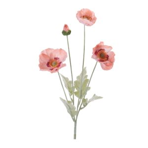 Poppy Spray (Set of 6) 25"H Fabric