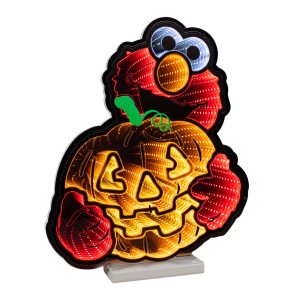 Sesame Street Elmo with Pumpkin Ekkolight 16"H Acrylic UL Plug