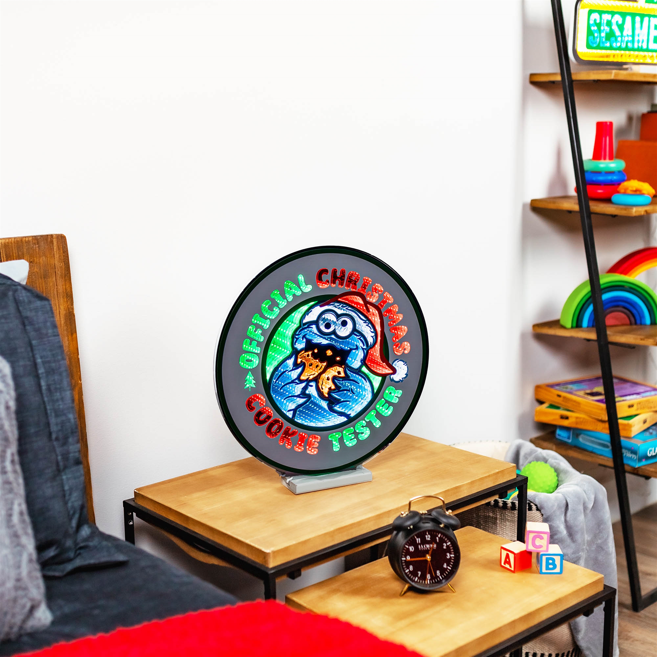 Sesame Street Cookie Tester Sign Ekkolight 16"H Acrylic UL Plug - Image 2