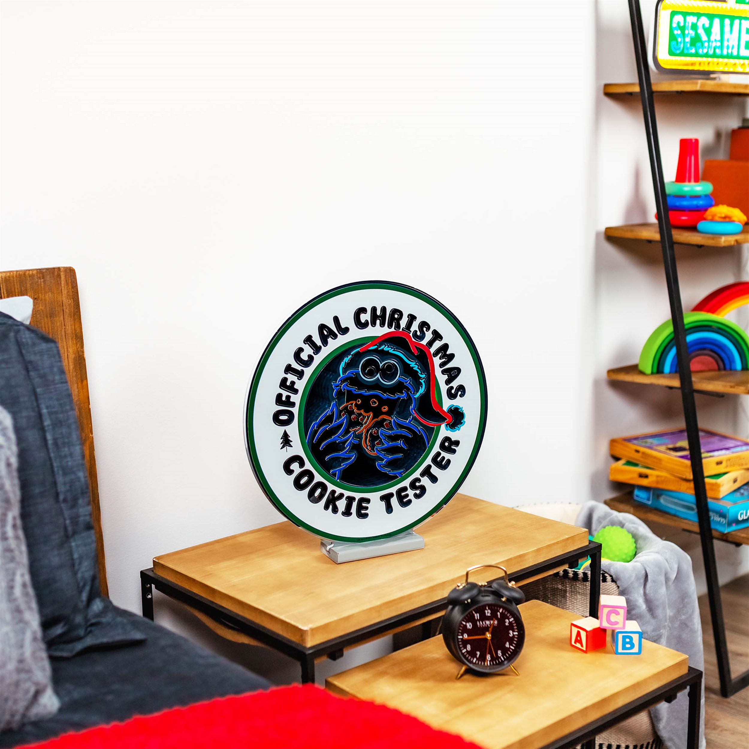 Sesame Street Cookie Tester Sign Ekkolight 16"H Acrylic UL Plug - Image 3