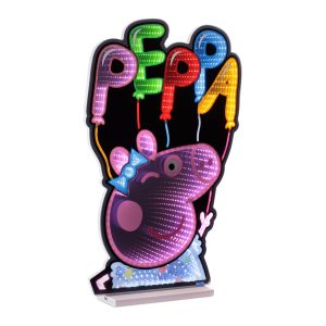 Hasbro Peppa Pig w/Balloons Ekkolight 28.5"H Acrylic UL Plug