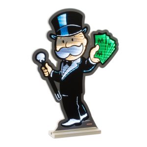 Hasbro Monopoly Man Ekkolight 23.5"H Acrylic UL Plug