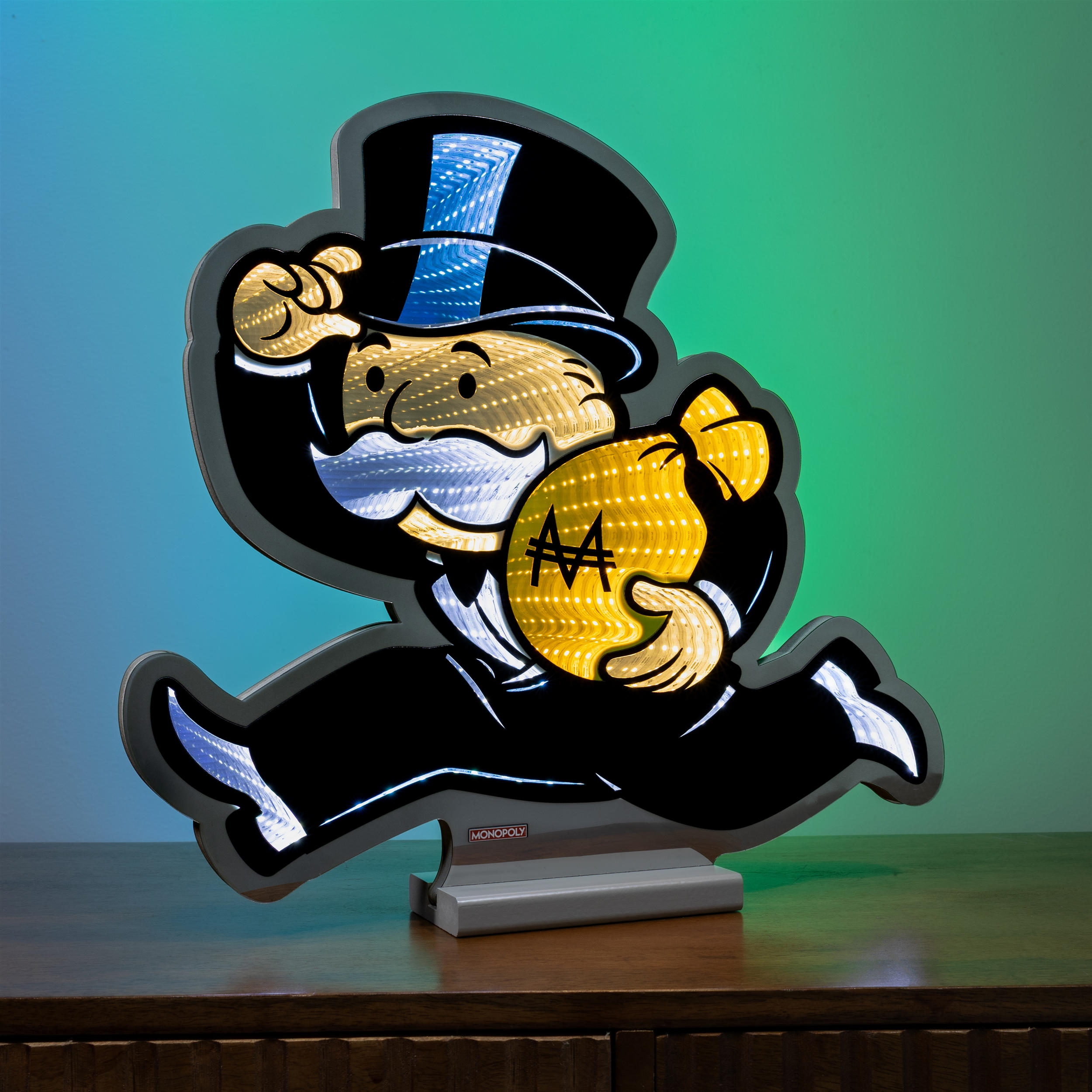 Monopoly Man w/Cash Bag Ekkolight 16"H - Image 2