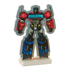 Habsro Transformers Optimus Prime Ekkolight 9.5"H Acrylic 3 AA Batteries Not Included USB Cord Included
