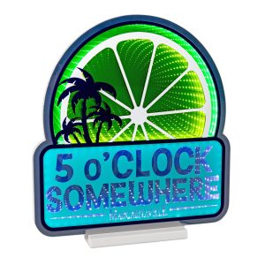 Margaritaville 5 o'Clock Somewhere Lime Ekkolight 17.5"H Acrylic UL Plug